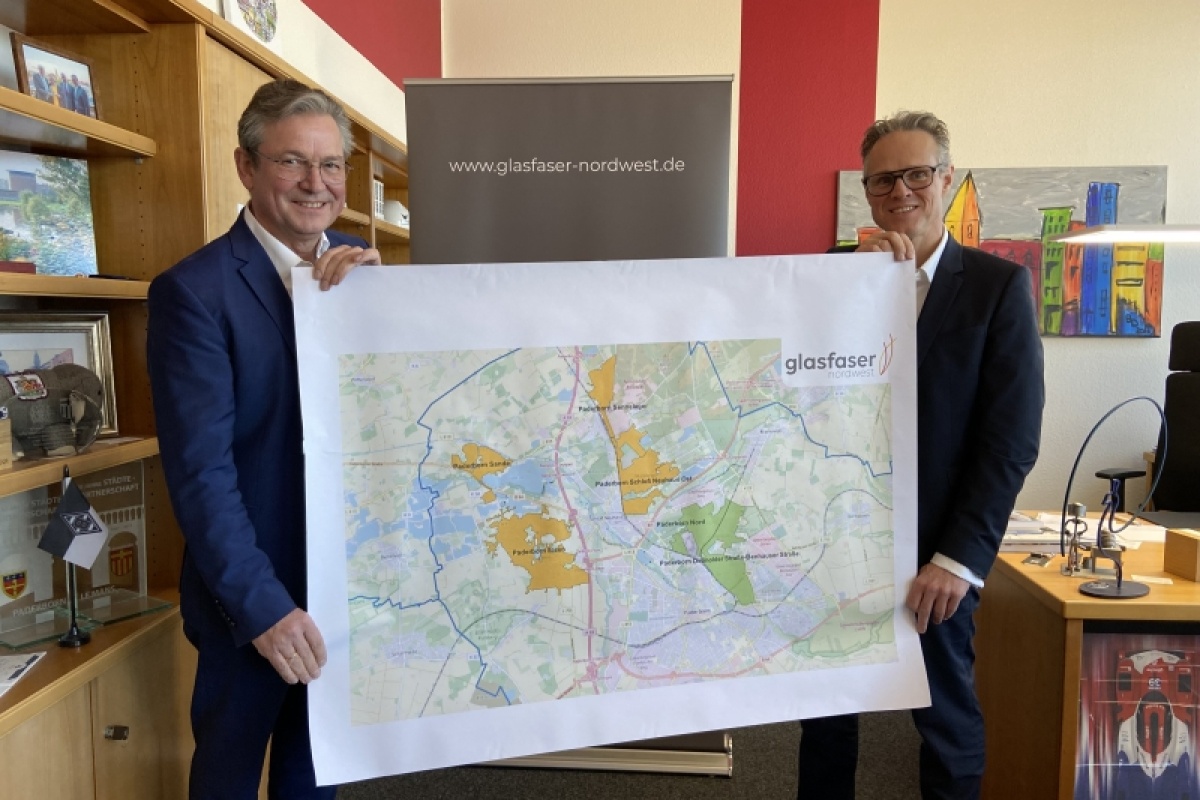 Mehr als 26.000 Glasfaseranschlüsse für Paderborn: Glasfaser Nordwest zieht Ausbautempo an
